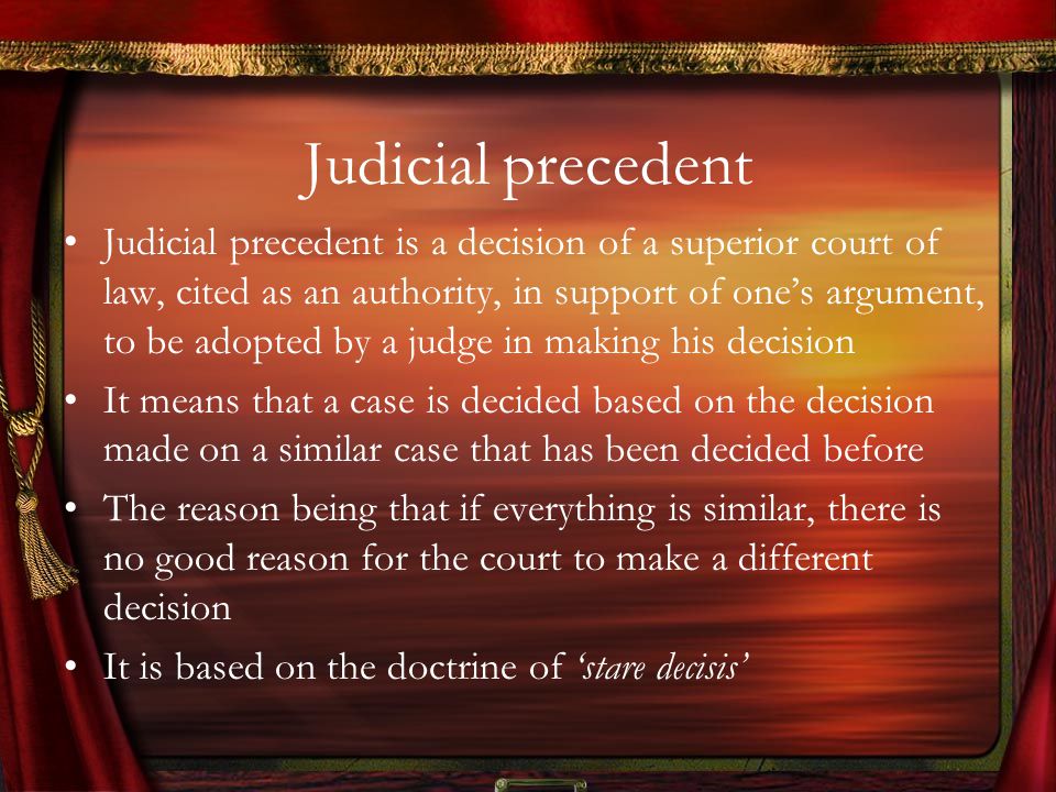 How judges make decisions
